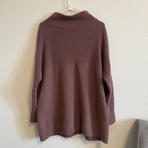 Free People Women’s Ottoman Slouchy Mock-neck Tunic Sweater in Nutmeg - Picture 7 of 8